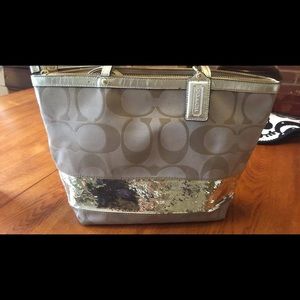 Coach sparkly purse